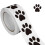 Cute Dog Paws Shaped Sticker with Multiple Size-black and white 1