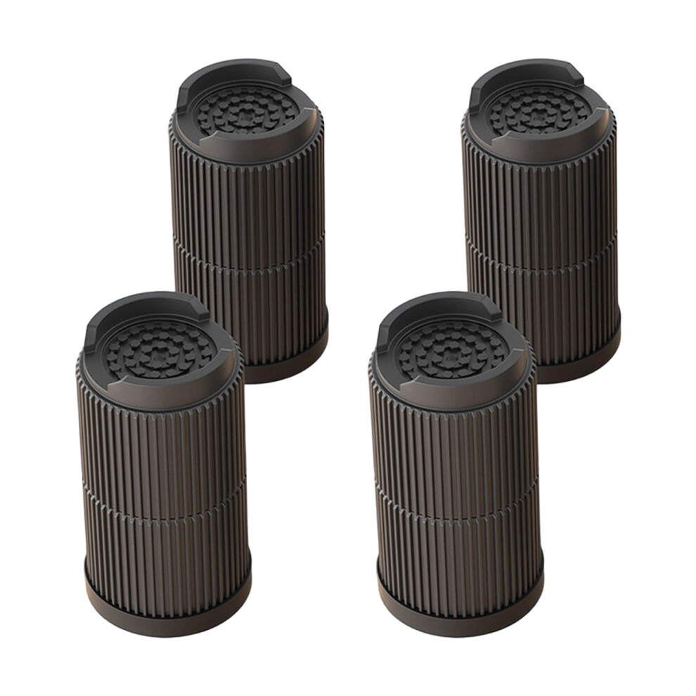 Quiet Sofa Leg Extenders Anti Skid-Black Height 9.5Cm 7754000246793