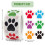 Cute Dog Paws Shaped Sticker with Multiple Size-black and white 4