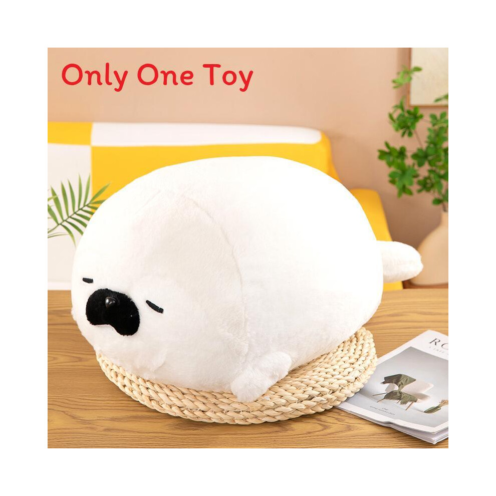 (White, 60 CM) Soft Seal Cute Animal Stuffed Plush Toy Pillow Playroom Decoration Play Kids For-image-OPC-PMPM2R6-NEW