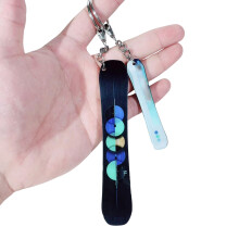 Acrylic Ski Keyring Key Holder Tiny Snowboard Keychain-21 13cm