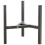 Sturdy Carbon Steel Nordic Triangular Plant Stand-Black 30cm 1