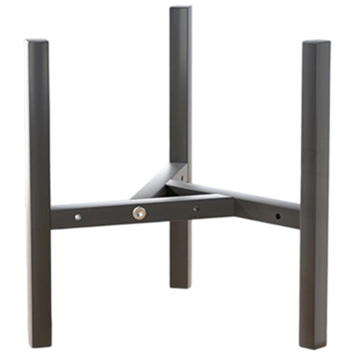 Sturdy Carbon Steel Nordic Triangular Plant Stand-Black 30cm