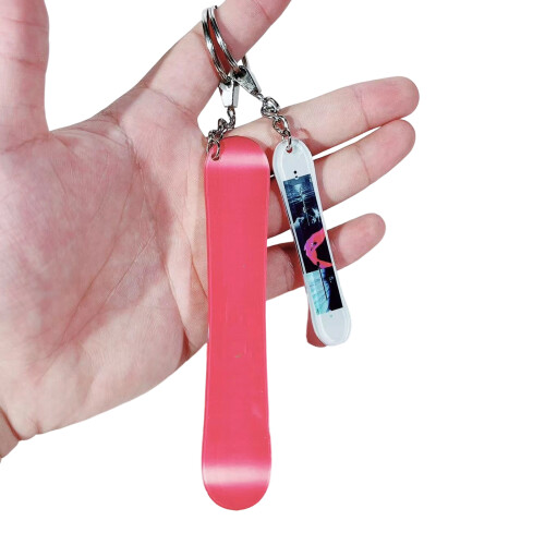 Shatterproof Ski Keyring Tiny Snowboard Acrylic-27 13cm