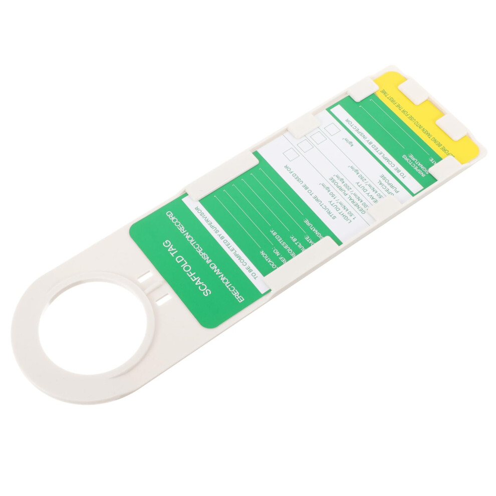 Construction Site Scaffold Tag Inspection Kit Weatherproof Pvc Safety Tags Easy To Fix Compliance 9354506664282