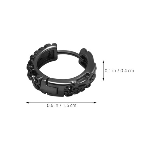 Un Par De Pendientes Huggie Circulares Para 1