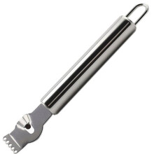 Stainless Steel Lemon Zester 2-Piece Grater And Peeler Set With Citrus Fruit Opener Tool