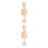 2Pcs Christmas Wooden Unfinished Nutcracker DIY Blank Beige 4