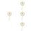 4Pcs Wedding Ring Pillows Box Heart Shaped Holder For Rings 6