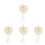 4Pcs Wedding Ring Pillows Box Heart Shaped Holder For Rings 2