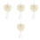 4Pcs Wedding Ring Pillows Box Heart Shaped Holder For Rings 3
