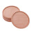 4 Pcs Beech Wood Coasters Round Stackable Insulation Mat With Groove 1