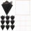 Flower Packaging Floral Film Material Black 40 Sheets 1