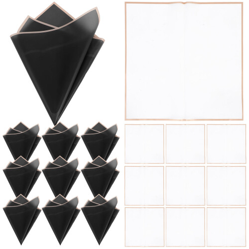 Flower Packaging Floral Film Material Black 40 Sheets