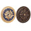 2 Retro Broches Rond Decoratie 1