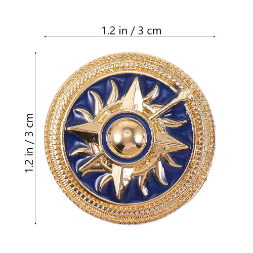 2 Retro Broches Rond Decoratie 1