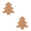 2Pcs Mosaic Coasters For Crafts Christmas Tree Blank Base Trays 7