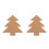 2Pcs Mosaic Coasters For Crafts Christmas Tree Blank Base Trays 10