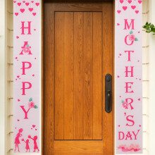 Door Curtain Decoration Baby Frame Mothers Day Mother'S Trim Banner