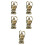 5pcs Handmade Copper Monkey King Pendant Keychain Wukong Statue 7