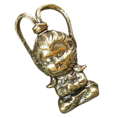 5pcs Handmade Copper Monkey King Pendant Keychain Wukong Statue 1