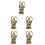 5pcs Handmade Copper Monkey King Pendant Keychain Wukong Statue 9