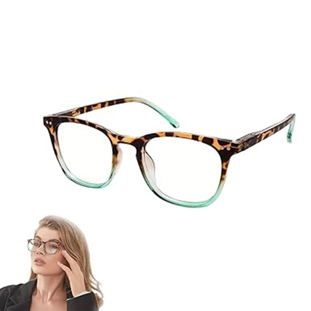 Reading Glasses Antiblue Blue Light Blocking For Women Leopard Print Eyewear