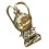 5pcs Handmade Copper Monkey King Pendant Keychain Wukong Statue 2
