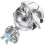 Delicate Cool Boy Silver Pendant Creative Jewelry Charm 10