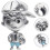 Delicate Cool Boy Silver Pendant Creative Jewelry Charm 7