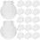 50Pz Pads Clip Trasparenti Tpe Antiscivolo 10