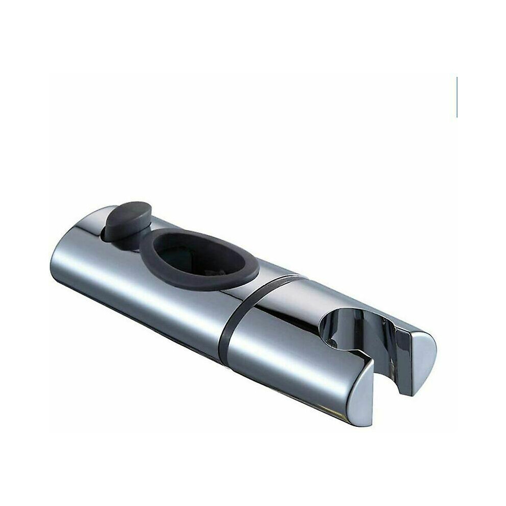 Kikidex (As Show, One Size) Abs Chrome Shower Head Holder, Clip On Shower Rod, 360 Degree Rotation, For Oval Bathroom.