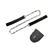 Outdoor Chain Wire Saw 33-Tooth Manganese Steel Pocket Wire Saw 26-Inch Tree Cutting Tool