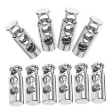 Adjustable Metal Spring Cord Locks For Drawstrings Alloy Toggle Buckles For DIY Crafts Handmade Projects Clothing Silver