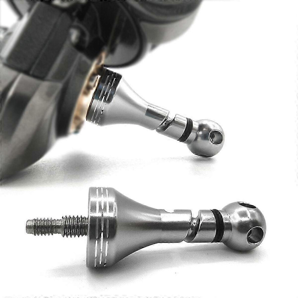 Kikidex (As Show, One Size) Spinning Reel Replacement Double Handle Carbon Arm Fishing Reel Diy Modified Fishing Tackle For