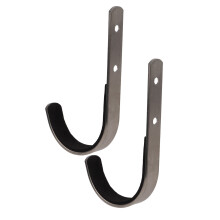 2PCS Wall Mount J Hooks for Archery Bow Stainless Steel Heavy Duty Storage