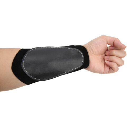 Protector de antebrazo Strong Force de cuero PU, negro