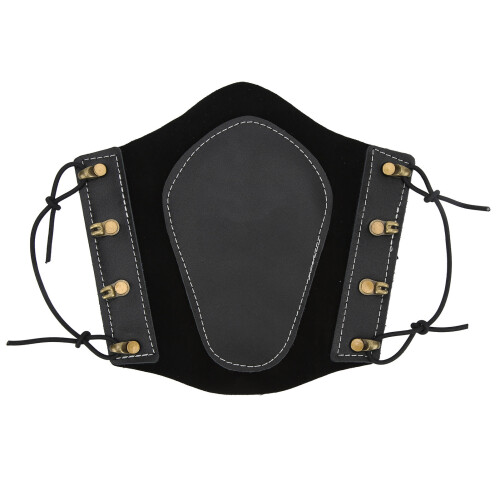 Protector de antebrazo Strong Force de cuero PU, negro 1