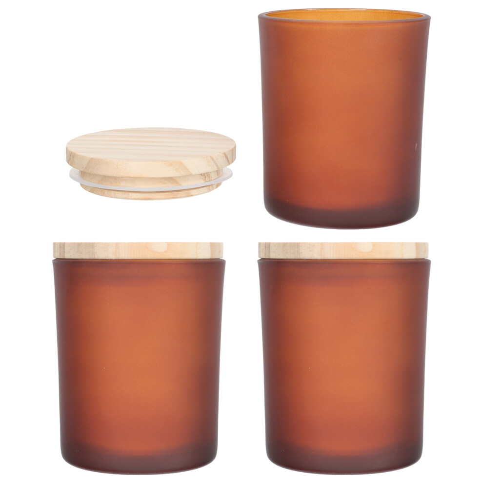 3Sets Glass Candle Cups For Banquet Candlelight Decor-image-OPC-PMPMV57-NEW