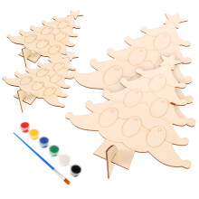 4Sets Beige DIY Holzscheiben Christbaumschmuck Für Wohnideen