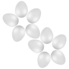 10 Unidades De Espuma Brancos Para Pintar E Decorar (10cm)