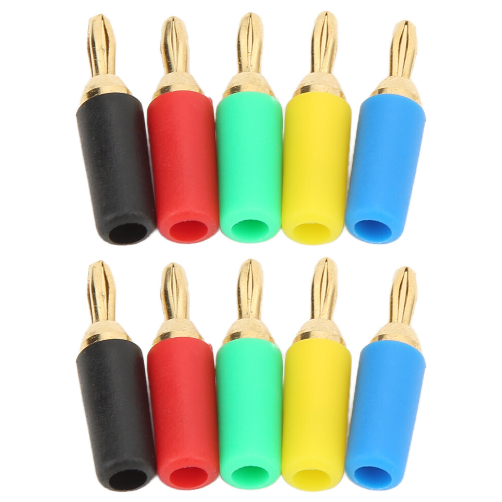 2.5Mm Banana Plug 4 Leaf Brass Gold Plug, 5 Colors, 10A 8701357586255