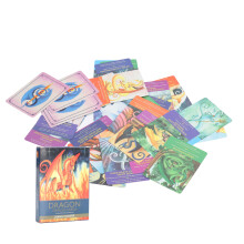 Wahrsagekarte Drachen formen die Zukunftsvorhersage, 44 Blätter Fantasy-Tarot-Geschenk