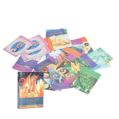 Divination Card Dragons Shape Future Telling, 44 Sheets Tarot Gift