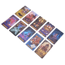 78 Stück Wonderland Tarot Kartenset Wahrsagespielee aus beschichtetem Papier Englisch