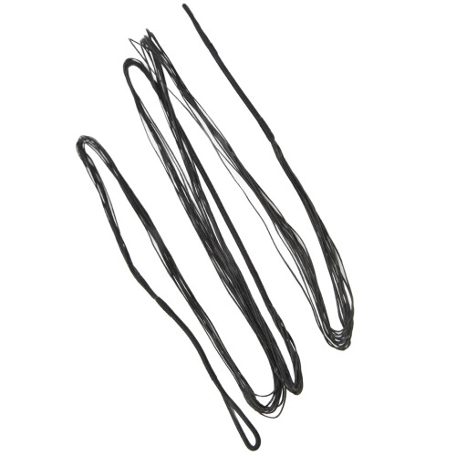 12 Strands Archery Bow String Replacement for Recurve Bow, 62 Inches Black
