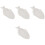 4Pcs Ceramic Fish Shaped Plate 11 Inches White For Home Restaurant 5