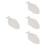 4Pcs Ceramic Fish Shaped Plate 11 Inches White For Home Restaurant 8
