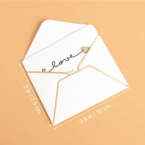 10 Pezzi Creative Con Buste Schede Note Vuote Regalo 2