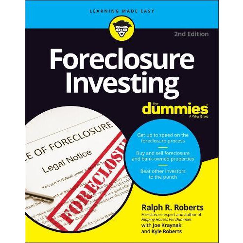 Foreclosure Investing For Dummies by Ralph R. Roberts Paperback Book